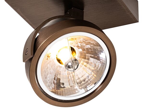 Faretto di design bronzo scuro girevole e inclinabile - Go