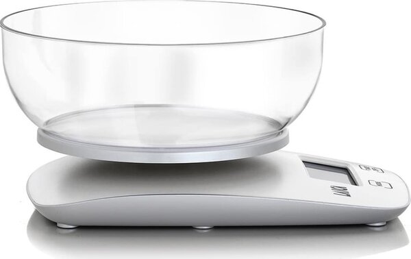 LAICA Bilancia da Cucina Digitale Elettronica Peso Massimo 5 Kg Display LCD colore Bianco - KS1060