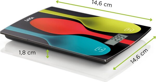 LAICA Bilancia da Cucina Digitale Elettronica Massimo Peso Rilevabile 5 Kg multicolore - KS1035