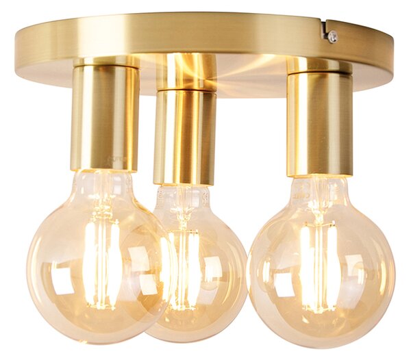 Lampada da soffitto intelligente rotonda oro incl. 3 Wifi G95 - Facil
