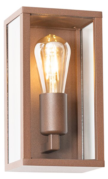 Lampada da parete smart marrone ruggine 26 cm IP44 incl. WiFi ST64 - Charlois