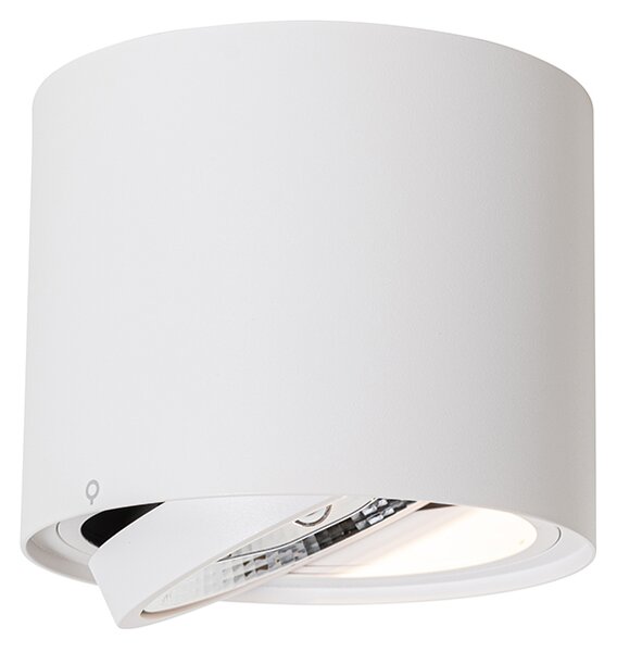 Set di 4 faretti da soffitto moderni bianchi orientabili e inclinabili AR111 - Rondoo Up