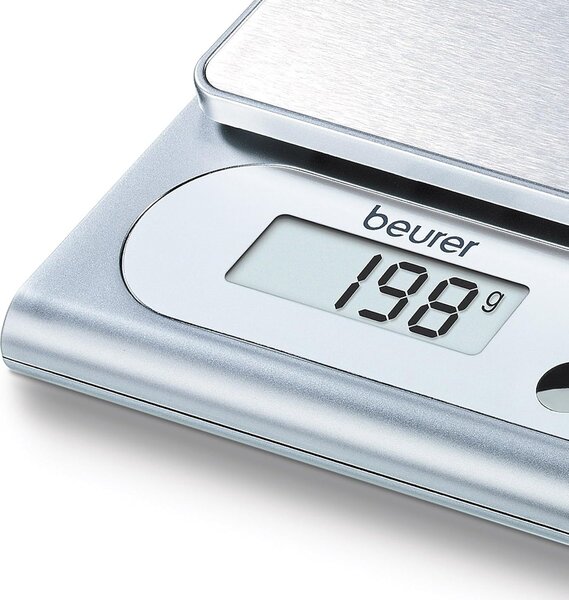 Beurer Bilancia da Cucina Digitale Elettronica Peso max 5 Kg colore Silver - 70410 KS22