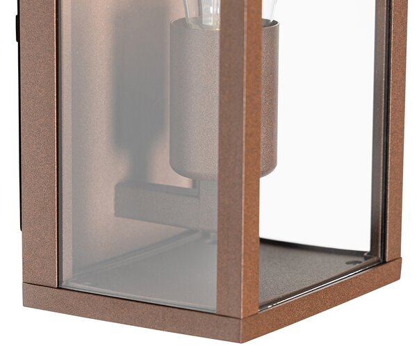 Lampada da parete smart marrone ruggine 26 cm IP44 incl. WiFi ST64 - Charlois