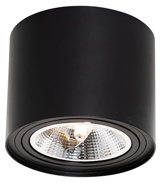 Faretto da soffitto moderno nero orientabile e inclinabile AR111 - Rondoo Up