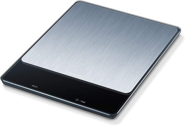 Beurer Bilancia da Cucina Digitale Elettronica Portata max 15 kg colore Inox - KS 34 XL Stainless Steel