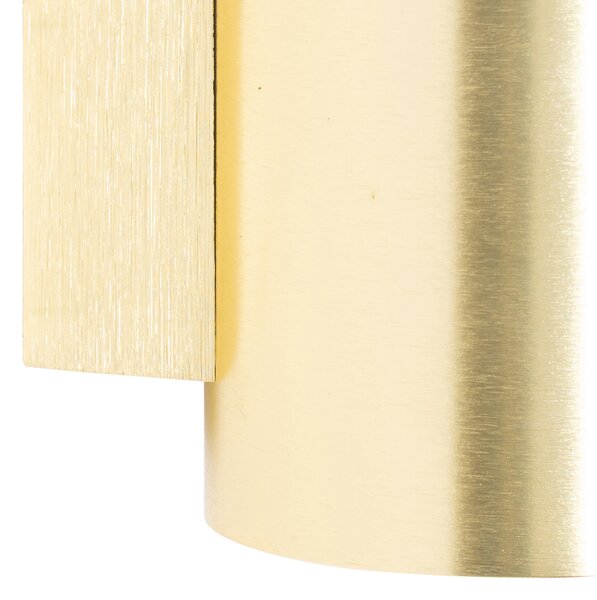Lampada da parete intelligente rotonda oro incl. 2 Wifi GU10 - Sandy