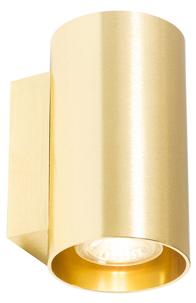 Lampada da parete intelligente rotonda oro incl. 2 Wifi GU10 - Sandy