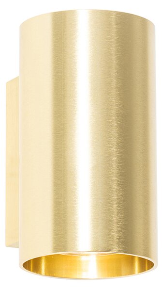 Lampada da parete intelligente rotonda oro incl. 2 Wifi GU10 - Sandy