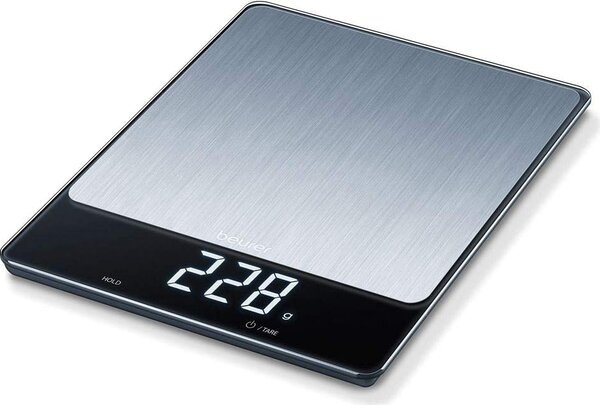 Beurer Bilancia da Cucina Digitale Elettronica Portata max 15 kg colore Inox - KS 34 XL Stainless Steel