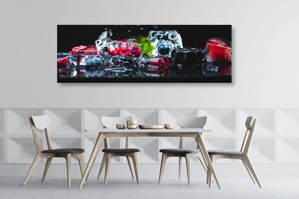 Stampa su tela – Cubetti di ghiaccio alla frutta