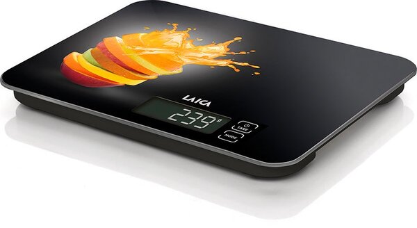 LAICA Bilancia da Cucina Digitale elettronica Portata max 15 kg Tasti Touch in Vetro - KS5015