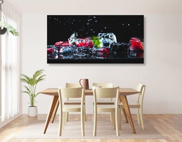 Quadro su tela – Cubetti di ghiaccio alla frutta