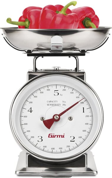 Girmi Bilancia da Cucina Meccanica capacit 5 Kg gradazione 20 gr in Acciaio - ZHS520