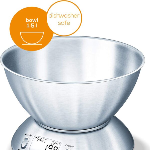 Tescoma Bilancia da Cucina per Alimenti Analogica Peso Max 5 Kg con Ciotola - Linea Accura 634524