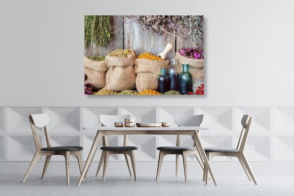 Quadro su tela – Erbe medicinali