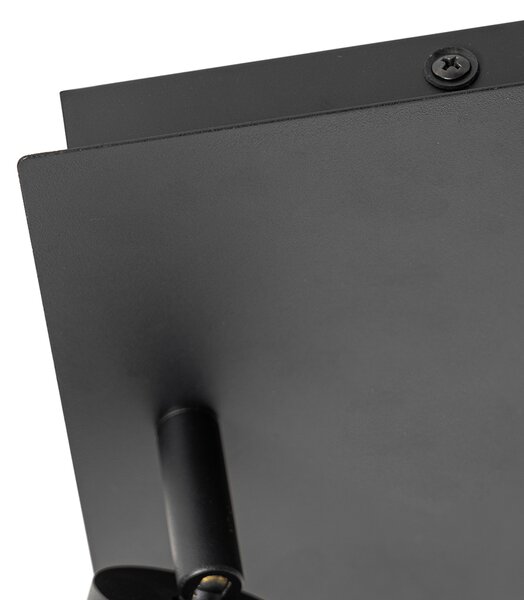 Faretto da soffitto per bagno intelligente nero quadrato IP44 con 2 GU10 Wi-Fi - Ducha