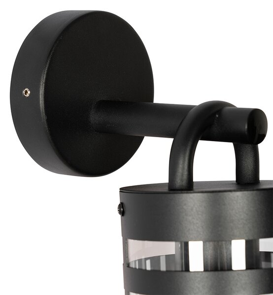 Lampada da parete per esterni industriale nera IP44 - Ruben