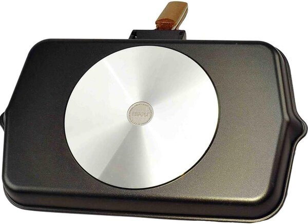 Risoli Bistecchiera Antiaderente 43x26 cm in Alluminio Pressofuso