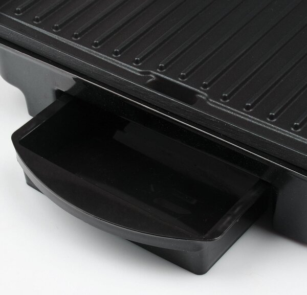 Girmi Bistecchiera Antiaderente 1500 Watt 27 x 17 cm raccolta liquidi Piastre rigate - BS11 Contact grill