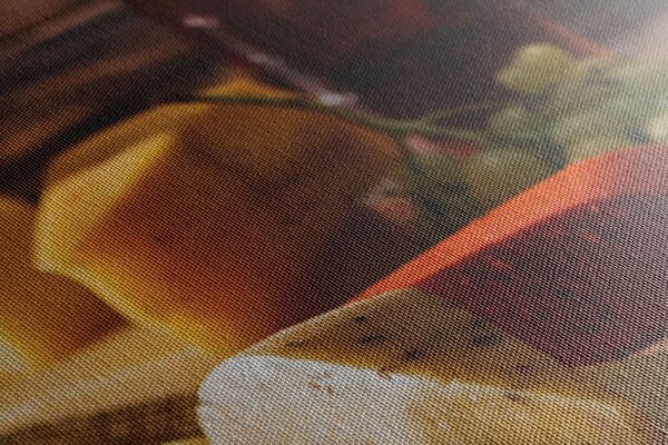 Quadro su tela – Variazioni di formaggi su tavola