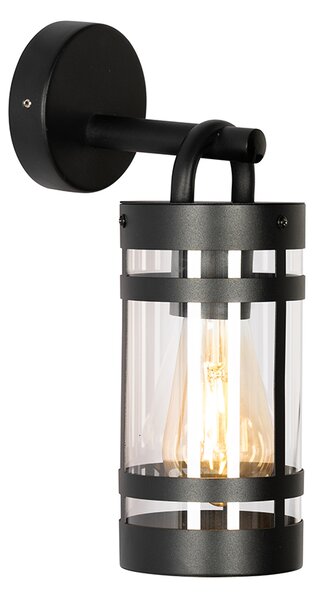Lampada da parete per esterni industriale nera IP44 - Ruben