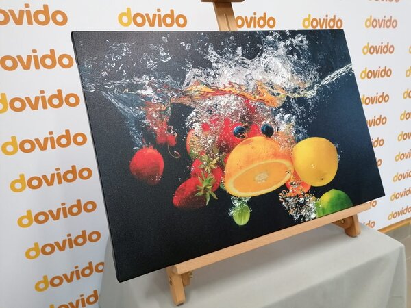 Quadro su tela – Frutta nell'acqua