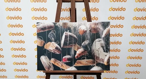 Quadro su tela – Pane appeso su corda