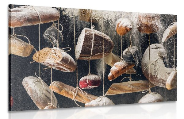 Quadro su tela – Pane appeso su corda