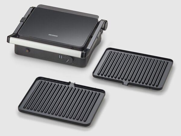 Severin Bistecchiera elettrica con Doppia piastra Antiaderente in Ceramica Potenza 1800 Watt - KG 2398
