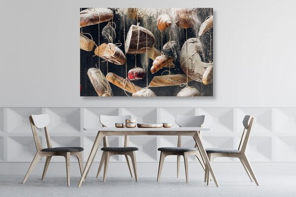 Quadro su tela – Pane appeso su corda