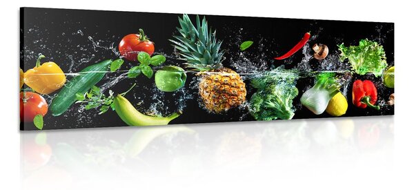 Quadro su tela – Frutta e verdura biologica