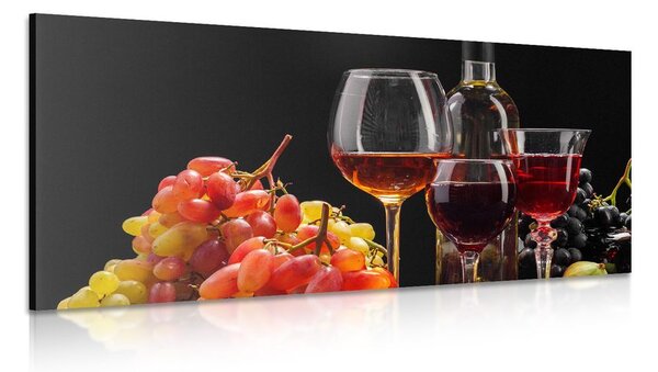 Stampa su tela – Vino e uva italiani