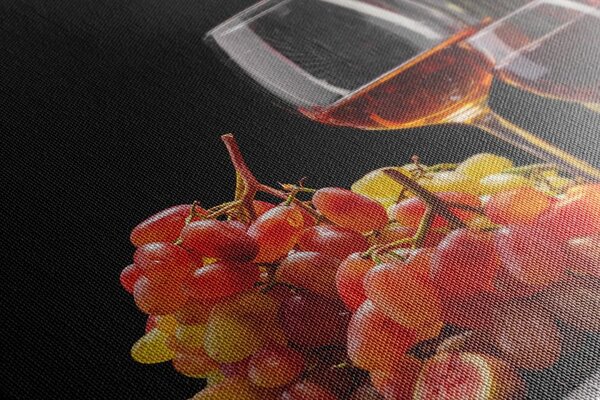 Quadro su tela – Vino e uva