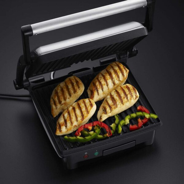 Russell Hobbs Bistecchiera elettrica Doppia piastra Antiaderente Potenza 1800 Watt - Panini Maker 17888