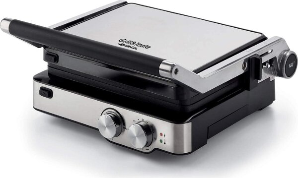 Ariete Bistecchiera Elettrica Doppia Piastra Antiaderente Potenza 2000 Watt 5 Livelli di cottura Timer - 1918 Grill and Taste