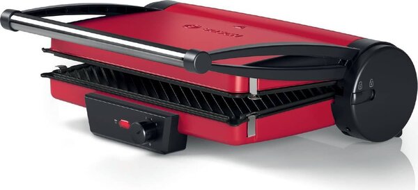 Bosch Bistecchiera elettrica Doppia piastra Antiaderente Potenza 2000 watt colore Rosso - TCG4104