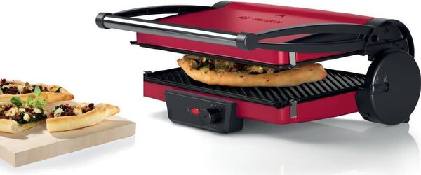 Bosch Bistecchiera elettrica Doppia piastra Antiaderente Potenza 2000 watt colore Rosso - TCG4104