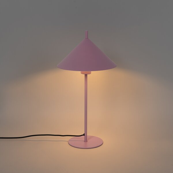 Lampada da tavolo di design rosa - Triangolo
