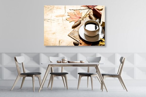 Quadro su tela – Tazza di caffè autunnale