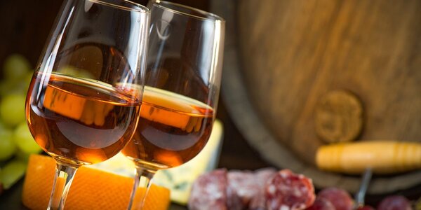 Stampa su tela – Vino rosato nei calici