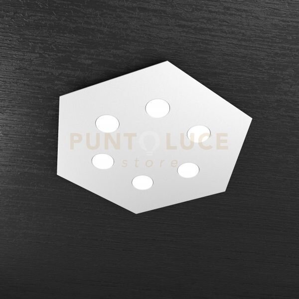 Exagon plafoniera 6 luci grigio 1142-pg-gr