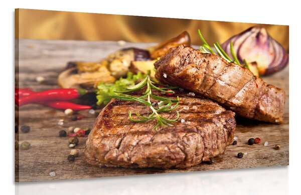 Stampa su tela – Bistecca di manzo alla griglia