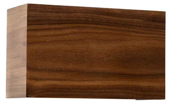 Applique da parete in legno di noce rustica - Otan
