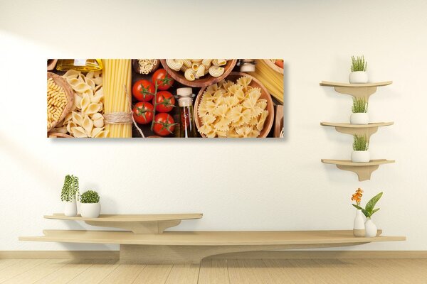 Quadro su tela – Varietà di pasta italiana