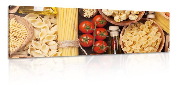 Quadro su tela – Varietà di pasta italiana