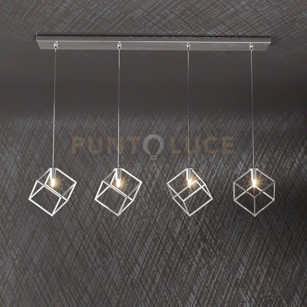Frame sospensione rettangolare 4 luci 1125-s4 r