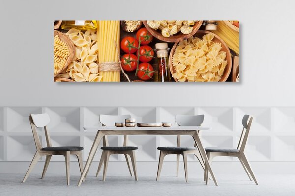 Quadro su tela – Varietà di pasta italiana