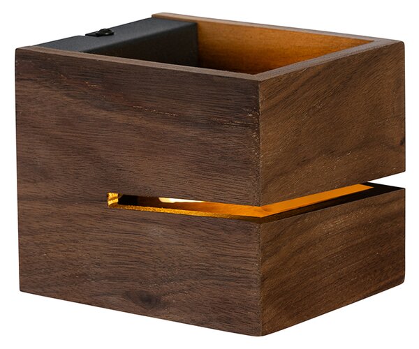 Applique da parete rustica in legno di noce 9,7 - Transfer Groove