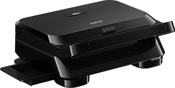 Braun Bistecchiera Elettrica Doppia Piastra Antiaderente Potenza 800 Watt colore Nero - 23100001 SnackMaker 5 SM5001